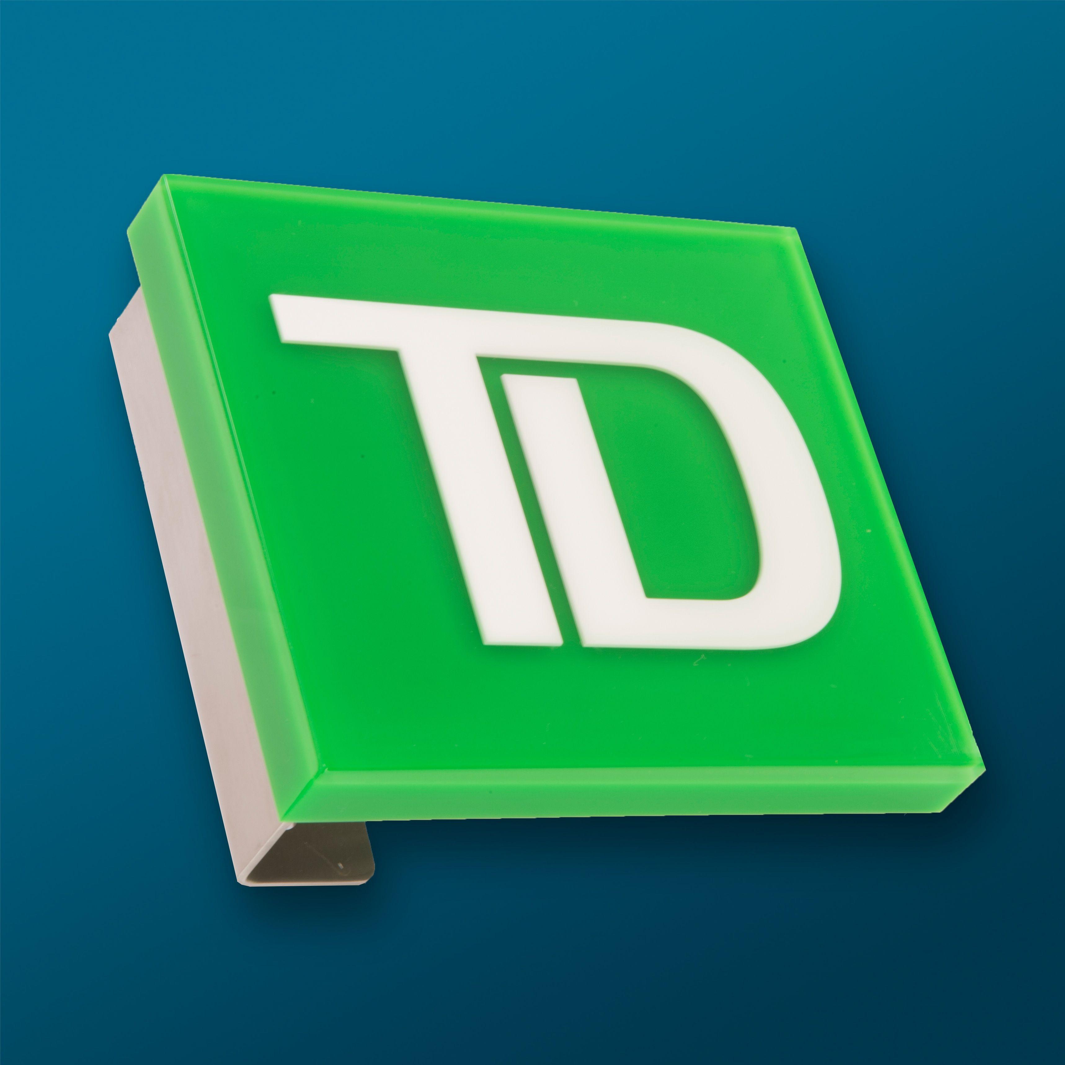 TD Bank Logo - Custom TD Bank Logo Door Handle | First Impressions