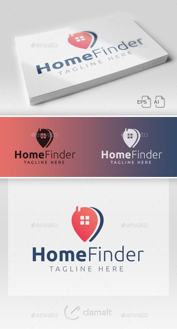 Home Finder Logo - Home Finder Logo by clamalt | GraphicRiver