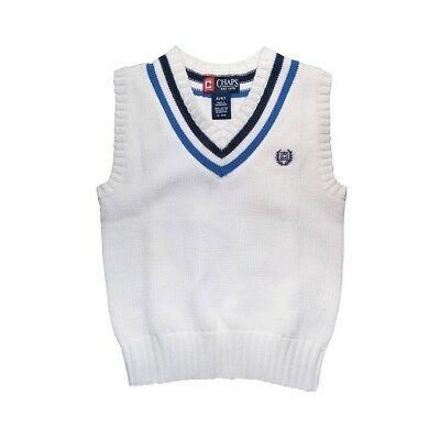 Chaps Logo - CHAPS WHITE V-NECK Knit Sweater Vest for Baby Boys & Kids - Cotton ...