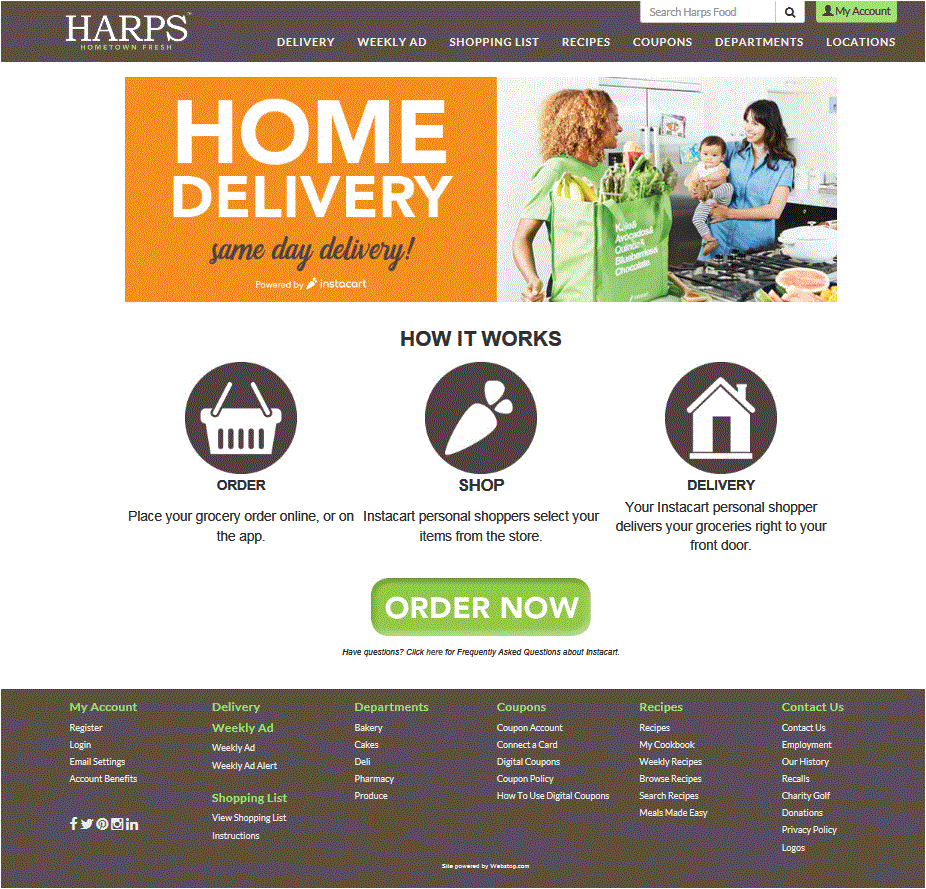 Harps Pharmacy Logo - Introducing HARPS Same-Day Grocery Delivery - City of Mayflower ...