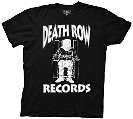 White Clothing Logo - Stab & wound Death Row Records White Logo Adult T-Shirt: Amazon.co ...