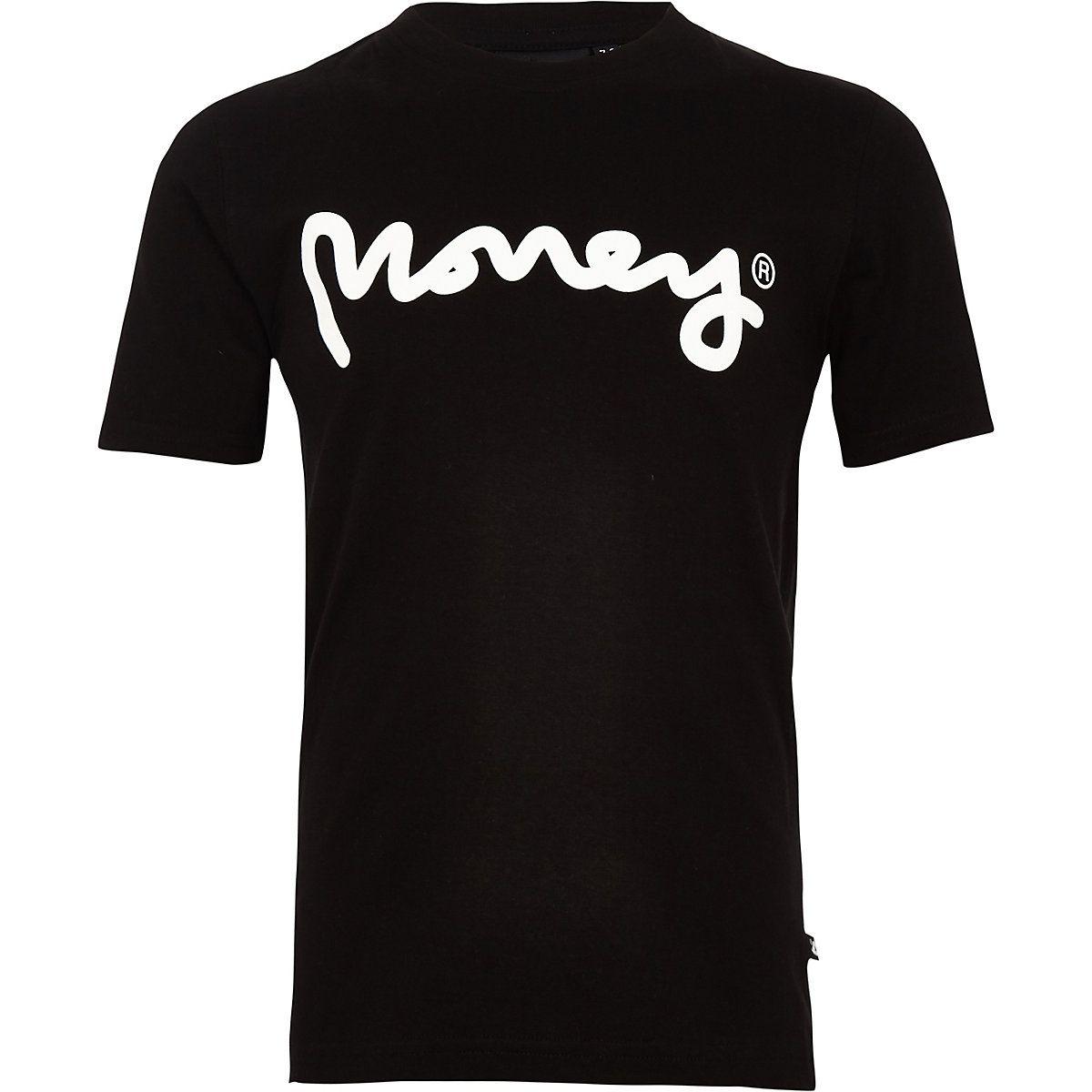 White Clothing Logo - Boys black Money Clothing logo T-shirt - T-shirts - T-Shirts & Vests ...