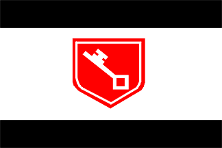 White with Red Shield Logo - Arms red