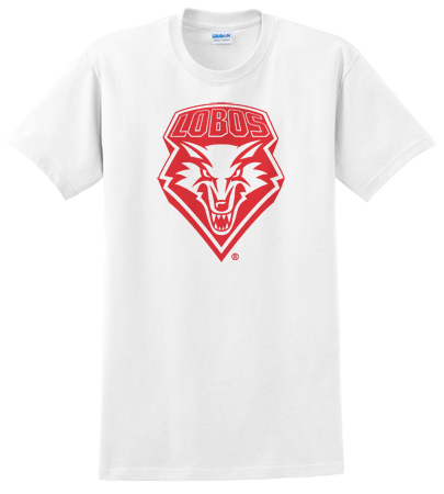 White with Red Shield Logo - UNM White Out Red Shield