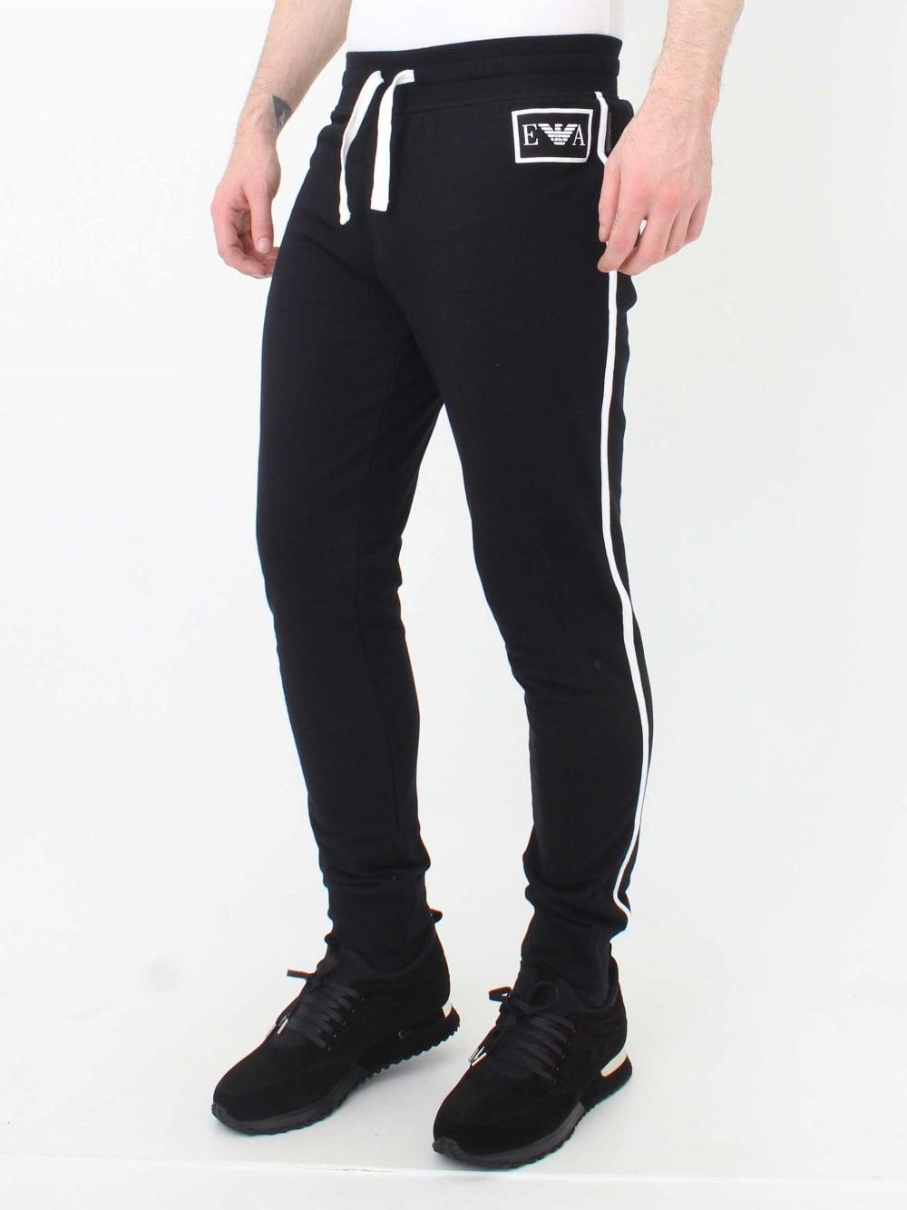 Pants Logo - Emporio Armani Loungewear Logo Pants in Black | Northern Threads