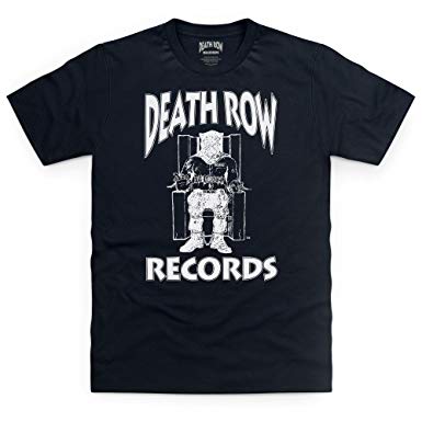 White Clothing Logo - Official Death Row Records Logo White T Shirt, Male: Amazon.co.uk