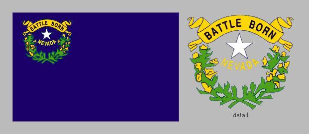 State of the United States Logo - Flag of Nevada | United States state flag | Britannica.com