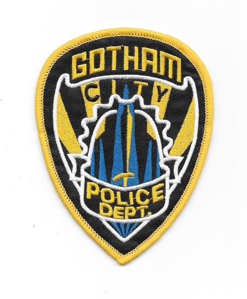 Police Shield Logo - Batman Gotham Police Department Shield Logo Embroidered Patch, NEW ...