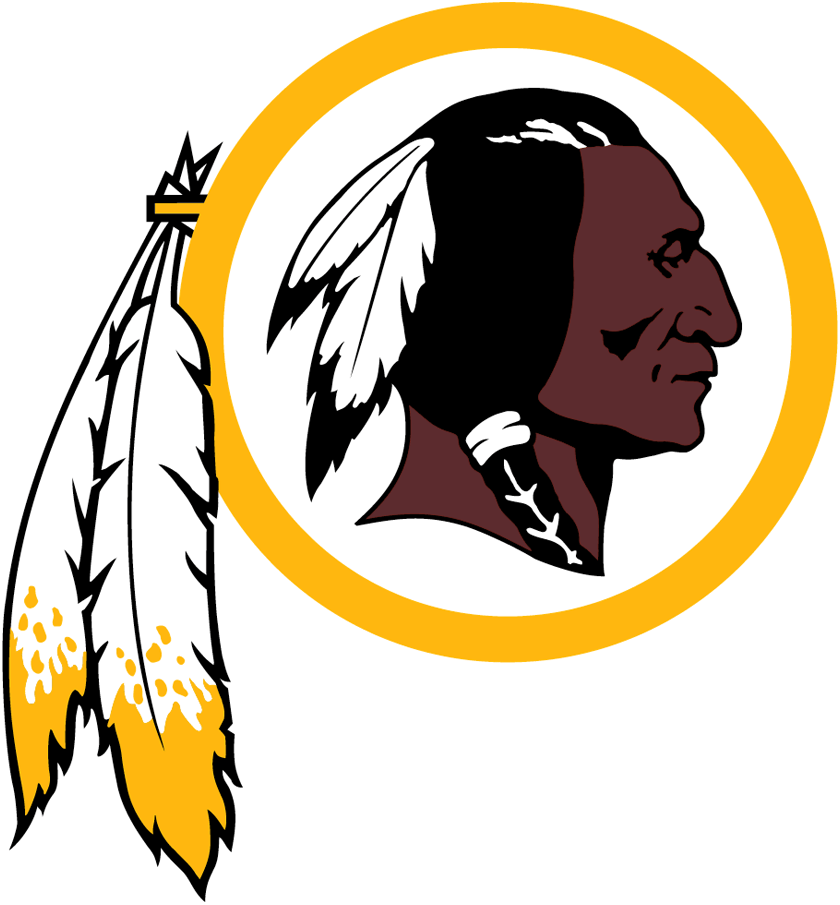 Yellow Circle Animal Logo - Washington Redskins Primary Logo - National Football League (NFL ...