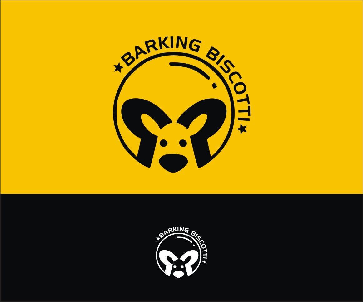 Yellow Circle Animal Logo - Modern, Upmarket, Pet Logo Design for Barking Biscotti