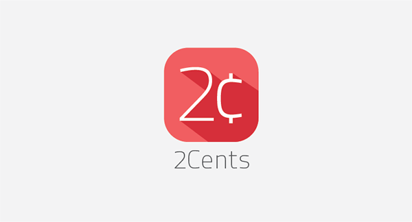 Cents Logo - 2 Cents flat app icon & logo design on Behance