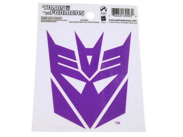 Decepticon Logo - Transformers Decepticon Logo Static Cling Decal