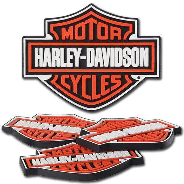 Drinks with Red Shield Logo - Harley Davidson Motorcycles Bar And Shield Drink Coasters Set Of 4