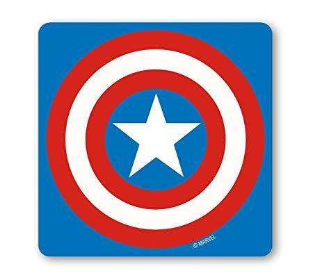 Drinks with Red Shield Logo - Marvel Comics - Superhero - Captain America Logo Coaster - Drink Mat ...