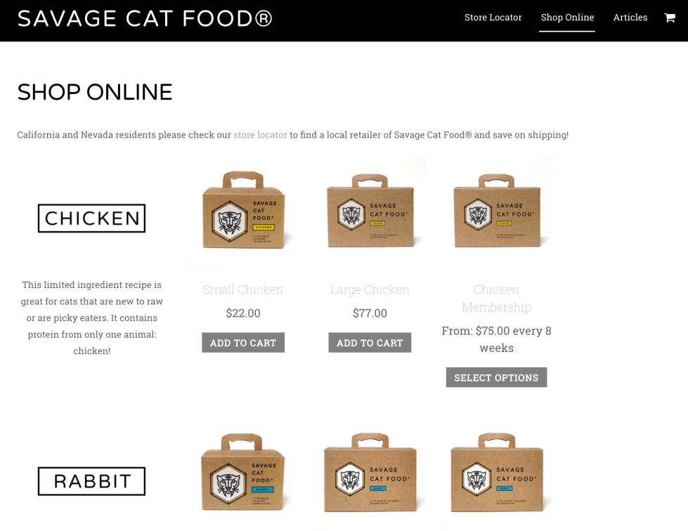 Savage Food Logo - Savage Cat Food®