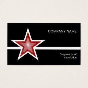 Red Star RK Logo - Black Star Line Business Cards - Business Card Printing | Zazzle UK