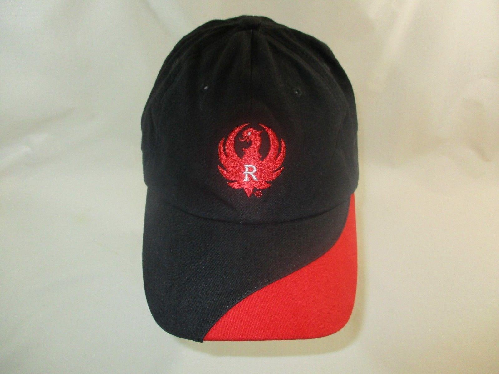 Ruger Eagle Logo - Ruger Firearms Stitched Eagle Cap Logo Black Red Strapback Cap Eagle ...