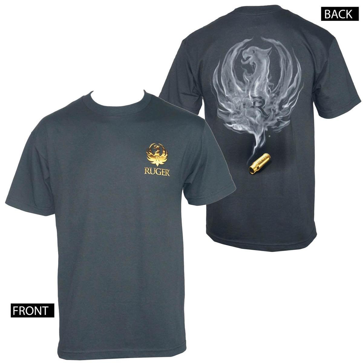 Ruger Eagle Logo - Licensed RUGER FIREARMS Smoked Bullet Eagle Logo Men'S T Shirt S 3XL ...