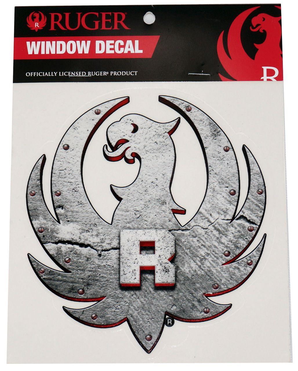 Ruger Eagle Logo - Ruger Metallic Eagle Window Decal - Merch2rock Alternative Clothing