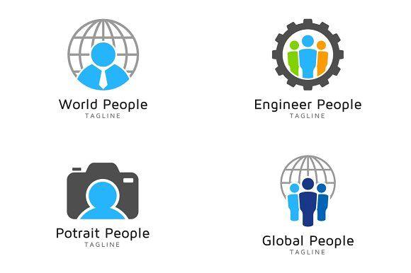 3 People Logo - People Logo Bundle Logo Templates Creative Market