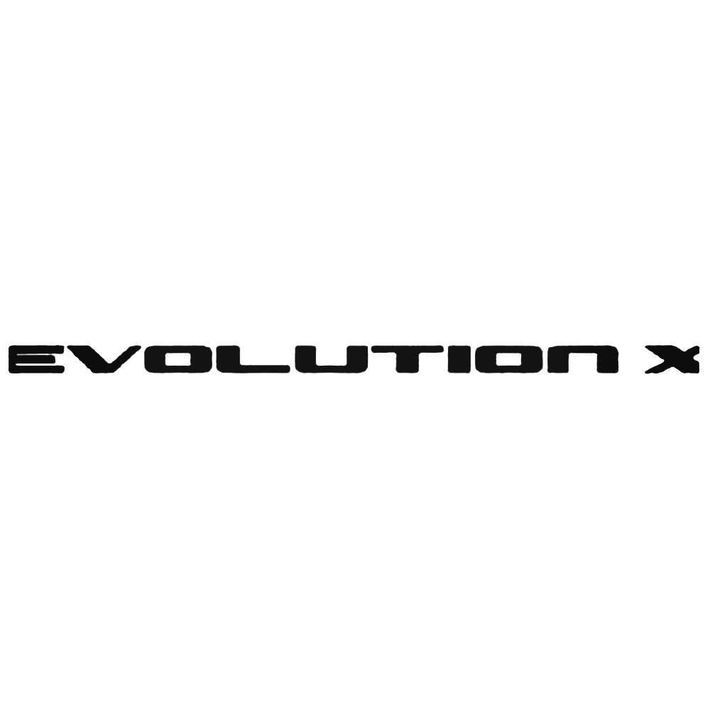 Evolution X Logo - Mitsubishi Evolution X Decal Sticker
