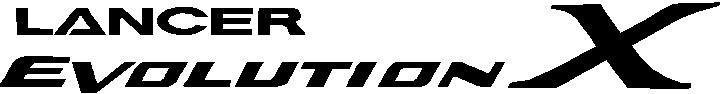 Evolution X Logo - Mitsubishi Lancer Evolution X Decal / Sticker