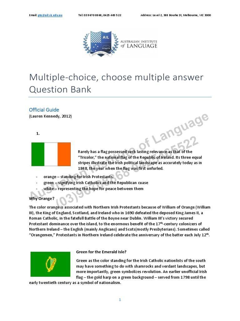 Answers Gold Harp Logo - Multiple Choice. Choose Multiple Answers Question Bank. X Ray