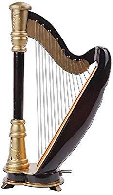 Answers Gold Harp Logo - PUNK 1:12 Scale Miniature Instrument Music Case Stand