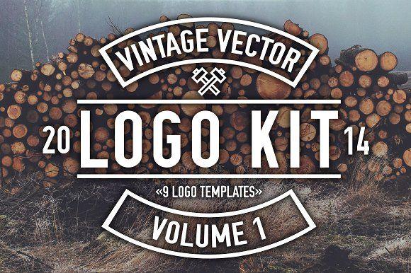 Vector Logo - Vintage Vector Logo Kit Logo Templates Creative Market