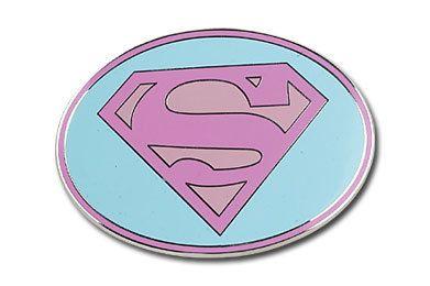 Pink Supergirl Logo - Supergirl Logo Pink Belt Buckle, Supergirl Belt Buckle
