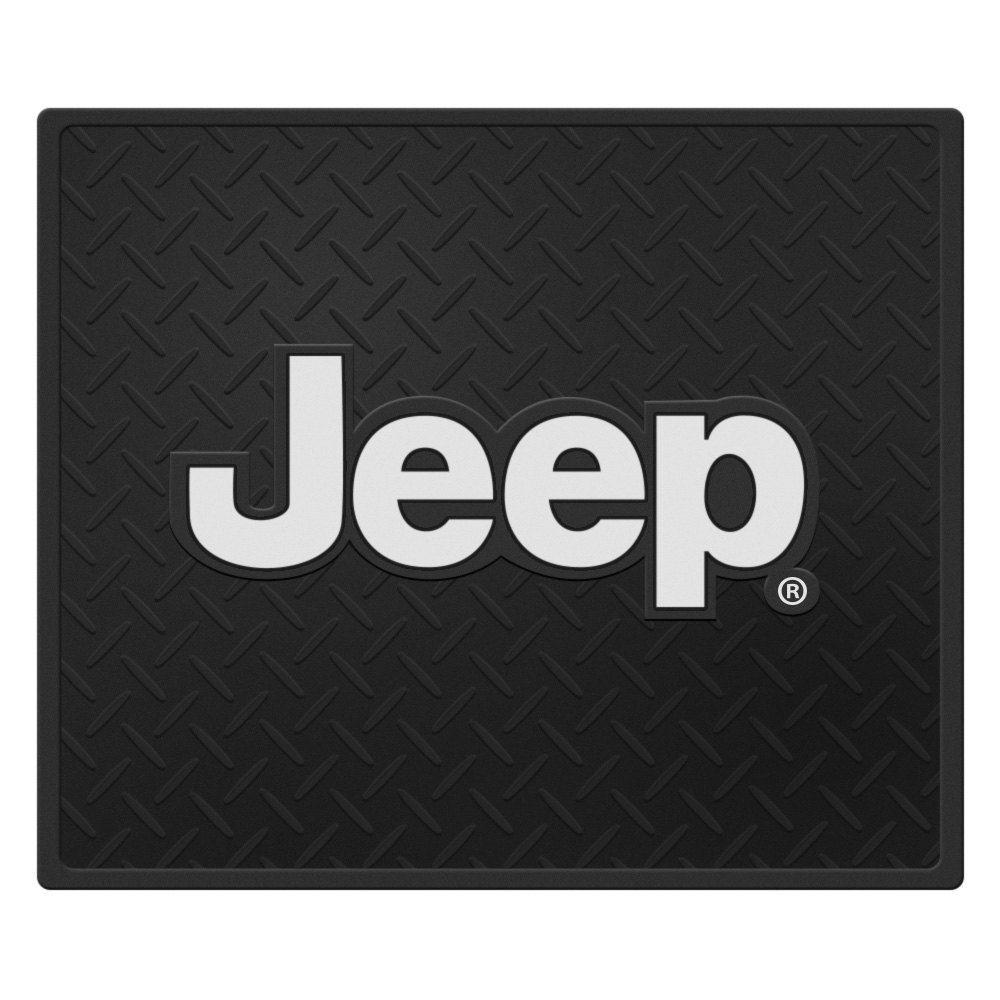 White Jeep Logo - Plasticolor Utility Floor Mat w Jeep Logo | eBay