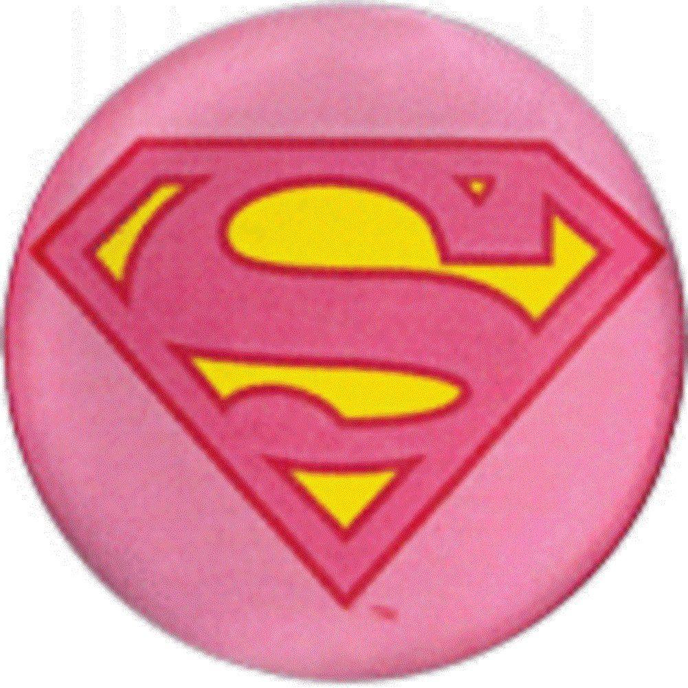 Pink Supergirl Logo - Amazon.com: Pink Supergirl S Shield Logo Novelty Button/Pin: Clothing