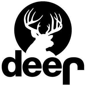 Buck Logo - Deer Jeep Logo PREMIUM Decal 5 inch White | Hunting | Buck | Uncle Si |  Huntin & fishin | Redneck | Outdoors | car truck van laptop macbook bumper  ...