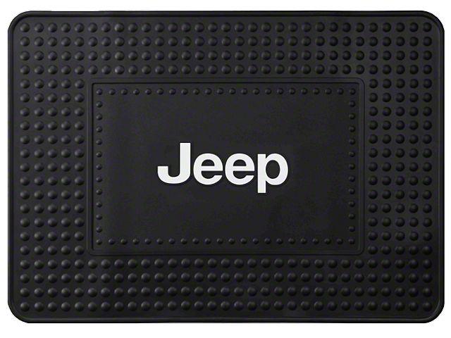 White Jeep Logo - Alterum Jeep Wrangler Jeep Logo Cargo Floor Mat - Black J129296 (87 ...