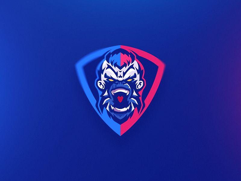 Red Shield Sports Logo - Monkey Sports Logo