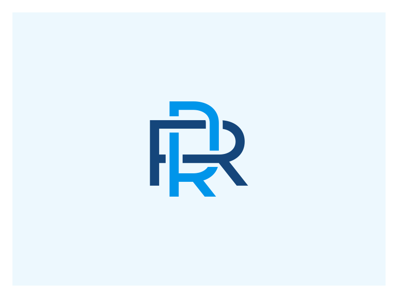 Blue RR Logo - RR by Friðlaugur Jónsson | Dribbble | Dribbble