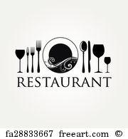 Artistic Black and White Restaurant Logo - Free Restaurant Logo Art Prints and Wall Artwork | FreeArt