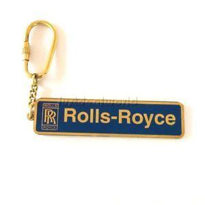 Blue RR Logo - ROLLS ROYCE RR Logo Brass & Blue Keychain Brass Key Ring Antique ...