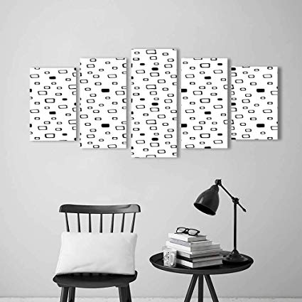 Artistic Black and White Restaurant Logo - Amazon.com: Wulian Painting Combination Frameless Minimalist Little ...