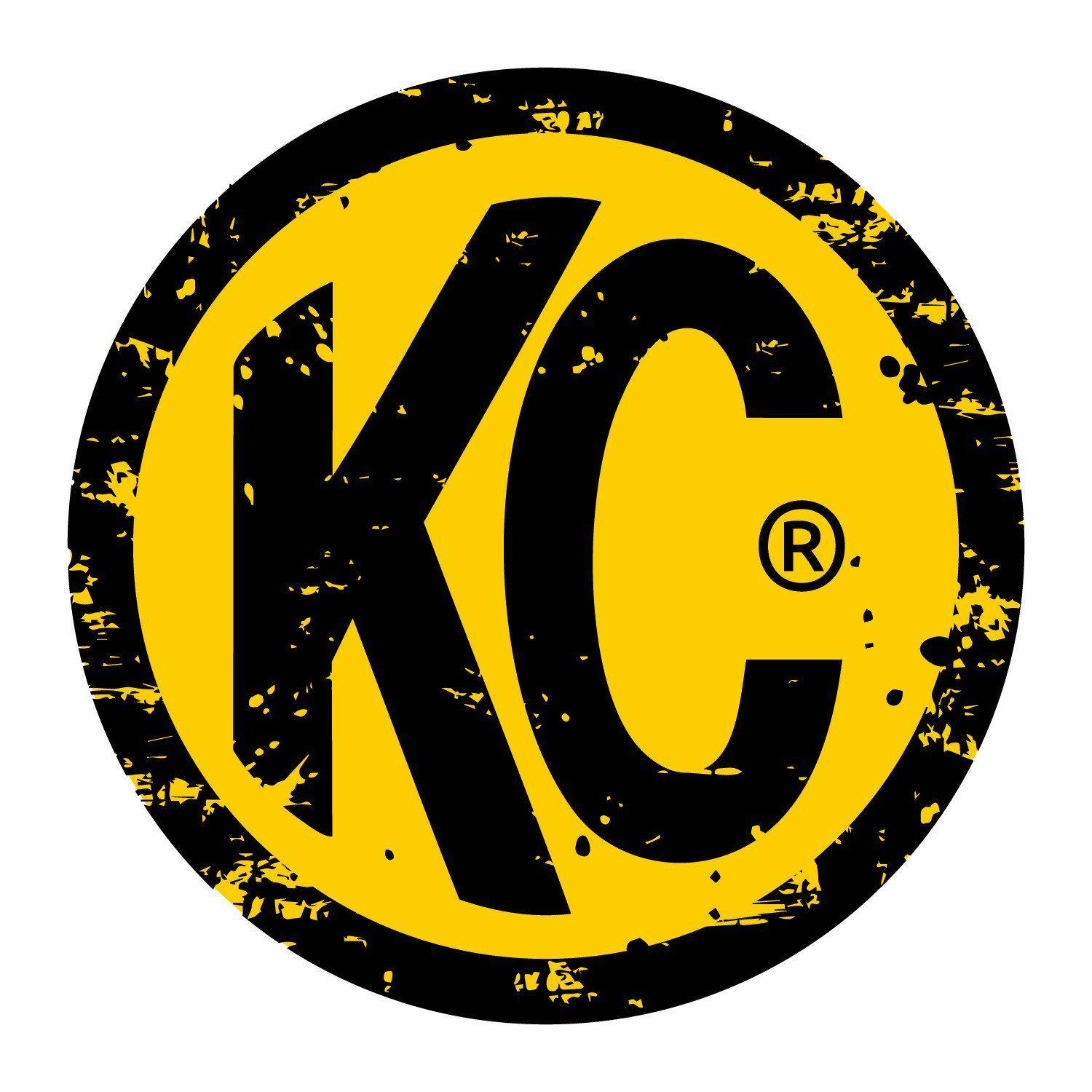 KC Circle Logo - KC HILITES KC Grunge 3 DECAL (4 PK)