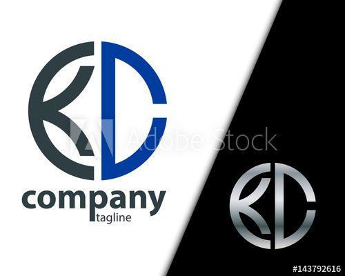 KC Circle Logo - Initial Letter KC With Linked Circle Logo - Buy this stock vector ...