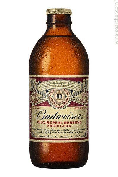 Budweiser Lager Logo - NV Budweiser 1933 Repeal Reserve Amber Lager Beer, | tasting notes ...