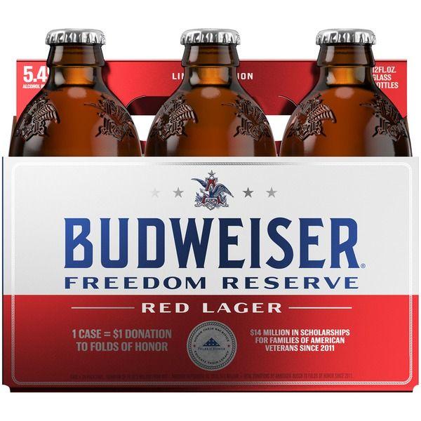 Budweiser Lager Logo - Budweiser Freedom Reserve Red Lager from Anheuser-Busch, Inc ...