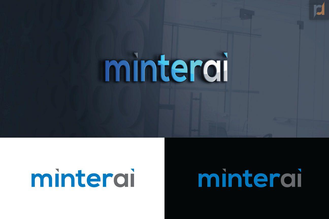 Blue RR Logo - Bold, Serious, Business Logo Design for minterai by R.R | Design ...