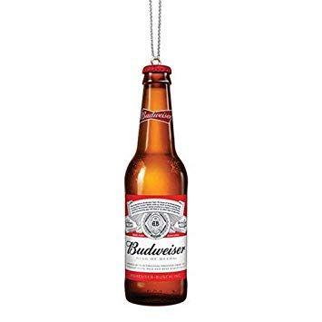Budweiser Lager Logo - Amazon.com: Kurt Adler Budweiser Beer Bottle Ornament: Home & Kitchen