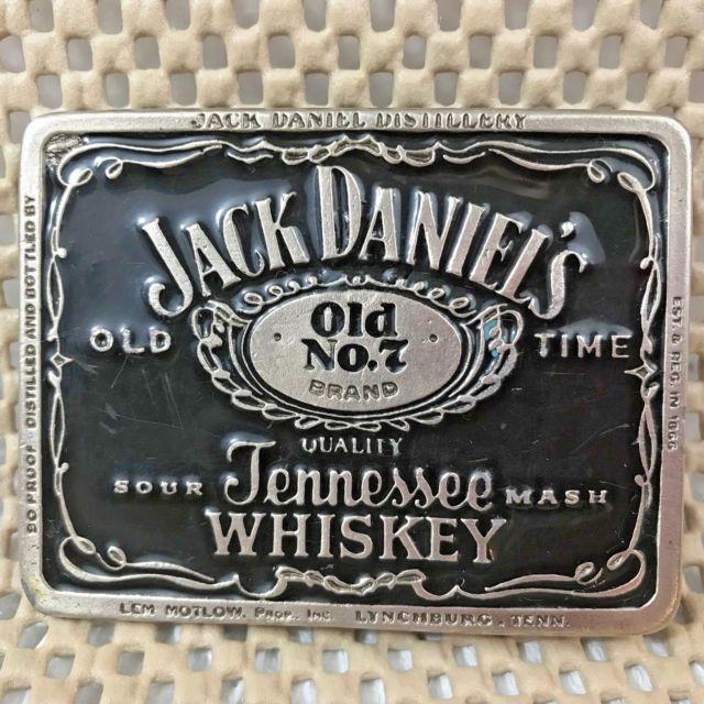 Vintage Whiskey Logo - JACK DANIELS Whiskey Vintage Logo Belt Buckle Motlow Nr Mt+ 7010