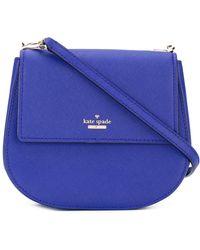 Blue Spade Logo - Lyst - Kate Spade New York Logo Plaque Crossbody Bag in Blue