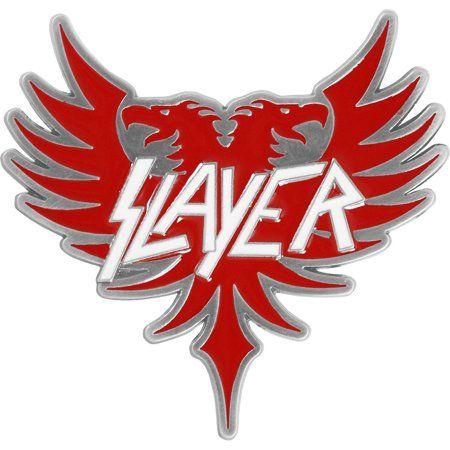 Two-Headed Red Eagle Logo - Slayer Men's Two Headed Eagle Belt Buckle Silver - Walmart.com