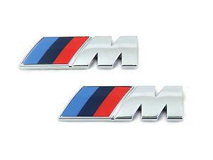 BMW M Sport Logo - 2 x Genuine New BMW M WING BADGE Fender Emblem For 1 2 3 4 5 ...
