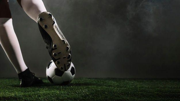 Shoe Kicking Soccer Ball Logo - Crop athlete kicking soccer ball Photo | Free Download